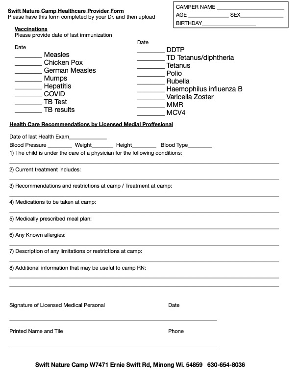 Health Care Provider Form